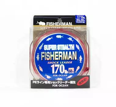 Нейлоновый амортизатор Fisherman Super Stealth, 170 фунтов x 60 метров (0061) чистый