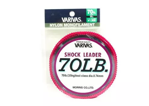 Нейлоновый амортизатор Varivas 50 м 70 фунтов (3799) чистый