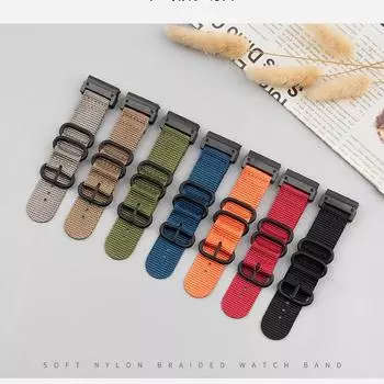 Нейлоновый быстросъемный ремешок Garmin 22 мм 26 мм для Fenix5 5XPlus 6 6XPro 7 7XPro спортивный браслет Taxtix7 ремешок для часов Instinct1 2 браслет 22mm