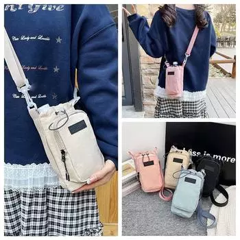 Нейлоновый держатель для бутылки с водой, регулируемый кроссбоди, сумка для переноски бутылки с водой, сумка для пикника белый