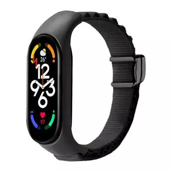 Нейлоновый дышащий ремешок для браслета Xiaomi Mi Band 8, браслет с металлической головкой, летний сменный ремень Xiaomi Mi Band 7 6 5 4 3, спортивный ремешок For Mi band 8 белый