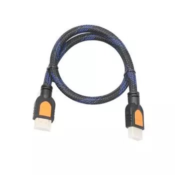 нейлоновый кабель 1080P 3D HD 0,5 м для компьютера и т. д. ПК ТВ синий