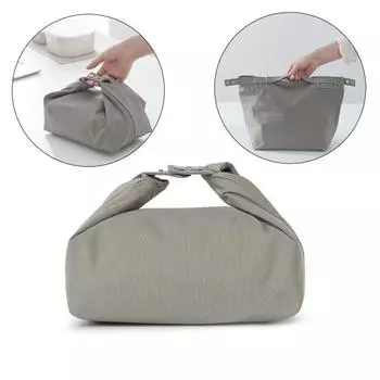 Нейлоновый контейнер для хранения продуктов питания с ручкой, прочный контейнер для хранения еды, обед чёрный