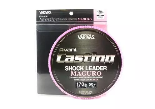 Нейлоновый литейный амортизатор Varivas Maguro 30 м 170 фунтов (8834) чистый