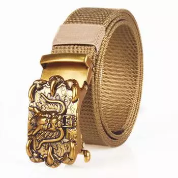 Нейлоновый мужской ремень, молодежный ремень, ремень с беззубой пряжкой, автоматическая пряжка, удлиненный ремень, настройка Faucet Tide 120cm