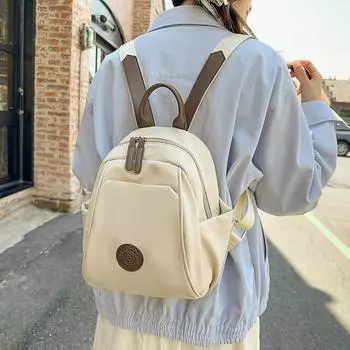 Нейлоновый небольшой рюкзак, женский легкий рюкзак для поездок на работу и обратно синий