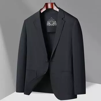 Нейлоновый однослойный тонкий костюм для весны и лета, мужской облегающий солнцезащитный повседневный однотонный костюм M