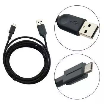 Нейлоновый плетеный USB-кабель для зарядки для игровой мыши Alienware 610M 310M, шнур для быстрой зарядки и синхронизации данных, прочный плетеный провод