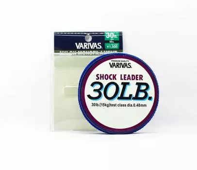 Нейлоновый поводковый шнур Varivas Shock Lead Line 50 м 30 фунтов (3744) чистый