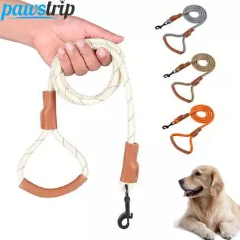 Нейлоновый поводок для собак, светоотражающие поводки для домашних животных, P-цепь для маленьких, средних и больших собак, взрывозащищенная цепочка для собак, товары для домашних животных 0.8cm*1.5m серый