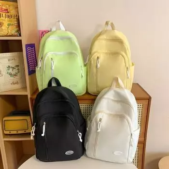 Нейлоновый повседневный рюкзак через плечо большой емкости в корейском стиле школьная сумка для студентов школьная сумка для детей жёлтый