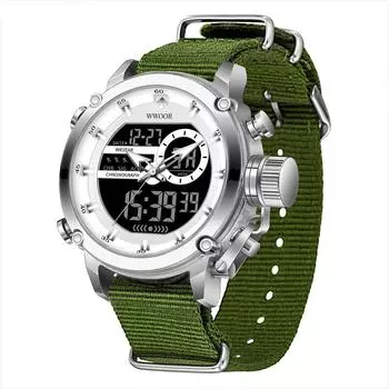 Нейлоновый ремень мужские часы водонепроницаемые модные кварцевые часы спортивные мужские часы