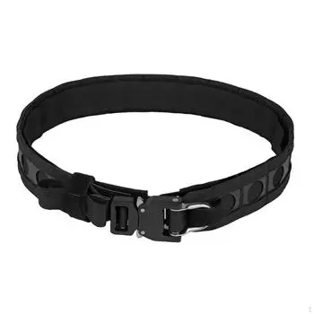 Нейлоновый ремень с пряжкой для активного отдыха чёрный