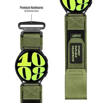 Нейлоновый ремешок 20 мм 22 мм для Samsung Galaxy Watch 6/5/4 40 44 мм 6Classic 43 47 мм спортивный браслет-петля для Huawei Watch GT3 4Pro Band 20mm серый