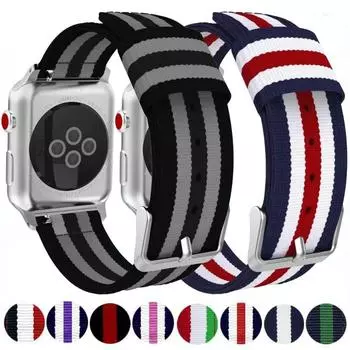 Нейлоновый ремешок для Apple Watch Band Ultra 49 мм 45 мм 44 мм 46 мм 42 мм 41 мм 40 38 мм браслет ремешок для часов iWatch Series 10 9 8 7 6 5 4 SE 38 40 41mm