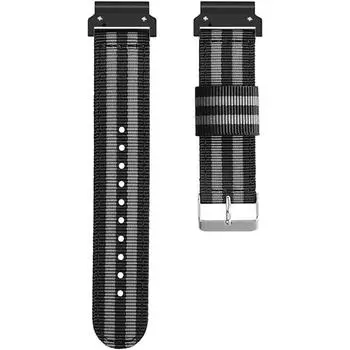 Нейлоновый ремешок для часов Garmin Fenix 8 7 7s 6s Pro 5s Plus, ремешок для часов Enduro 3 tactix 7 PRO Descent MK3 MK2 MK1 Epix Pro Instinct 2s, наручный ремень 20mm черный серый
