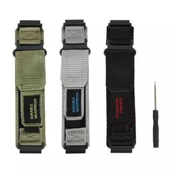 Нейлоновый ремешок для часов Huami T Rex Ultra Smartwatch с застежкой-липучкой, дышащий, тканый, сменный Gray