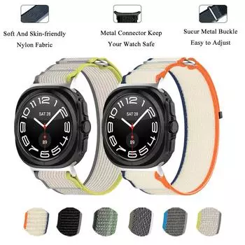 Нейлоновый ремешок для часов Samsung Galaxy Ultra 47 мм, эластичный тканевый браслет для мужчин и женщин, ремешок для часов Galaxy Watch Ultra Galaxy watch Ultra
