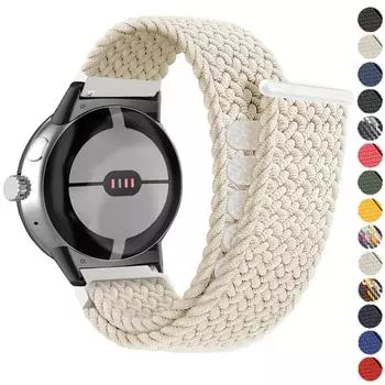 Нейлоновый ремешок для Google Pixel Watch Pixel Watch 2 Эластичный регулируемый ремешок на запястье Браслет для замены браслета Аксессуары для Pixel Watch for Google Pixel Watch 1/2