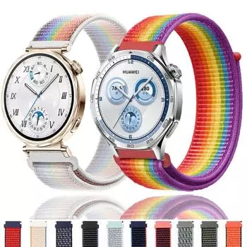 Нейлоновый ремешок для Huawei Watch GT5 46 мм 41 мм спортивный ремешок для Huawei GT5 GT4 GT3 GT2 GT2E дышащий браслет для мужчин и женщин Correa 22mm
