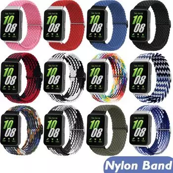 Нейлоновый ремешок для Samsung Galaxy Fit 3 Аксессуары 2024 Новый регулируемый спортивный сменный браслет для Galaxy Fit3 Band for Samsung Galaxy Fit 3 зелёный