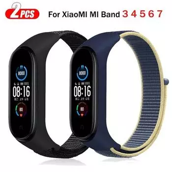 Нейлоновый ремешок для Xiaomi Mi Band 7 6 5 4 3, браслет для часов Pulsera Correa, ремешок Miband 7, 6, 5, 4, 3, браслет, спортивная петля