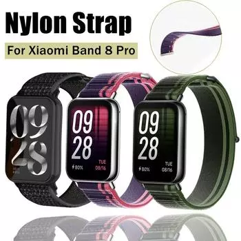 Нейлоновый ремешок для Xiaomi Mi Band 8 Pro Redmi Watch 4 Replacement Wristband Belt 8Pro Brecelet Official Color Breathable Strap For Redmi Watch 4 зелёный