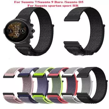 Нейлоновый ремешок на запястье для Suunto 9 7 Baro/Suunto D5 Spartan Sport Wrist HR/Baro Smart Watch Breathable Band Bracelets Correa For Suunto 9