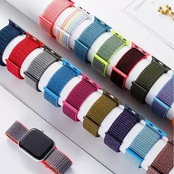 Нейлоновый ремешок-петля для Apple Watch ремешок 44 мм, 40 мм, 45 мм, 41 мм, 38 мм, 42 мм, 49, 44, 45 мм, спортивный браслет iWatch Series Ultra 8 se 7 6 5 3 38mm-40mm-41mm