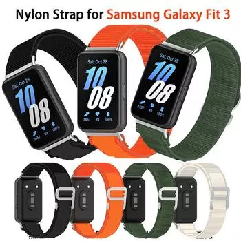 Нейлоновый ремешок-петля для Samsung Galaxy Fit 3, регулируемый эластичный браслет, ремешок для часов для Samsung Fit3, сменные аксессуары