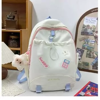 Нейлоновый рюкзак большой емкости с мягкой воздушной подушкой и молнией, мягкая ручка, повседневный