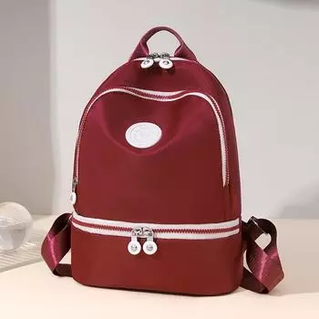 Нейлоновый рюкзак для путешествий, женский школьный рюкзак большой емкости, легкий рюкзак фиолетовый