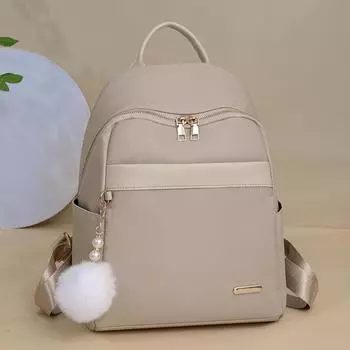 Нейлоновый рюкзак для женщин, большая вместимость, деловая сумка для поездок на работу чёрный