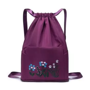 Нейлоновый рюкзак Rilibegan, сумка для плавания и фитнеса, большой вместительный рюкзак с вышивкой, спортивная сумка с защитой от брызг