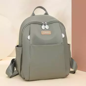 Нейлоновый рюкзак, женская сумка, однотонная материнская сумка, дорожный рюкзак фиолетовый