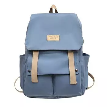 Нейлоновый рюкзак Женский школьный рюкзак Студенческий рюкзак чёрный