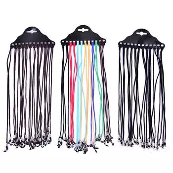 нейлоновый шнур-цепочка, 12 шт./компл., держатель для очков, солнцезащитные очки, шейный ремешок для очков разноцветный