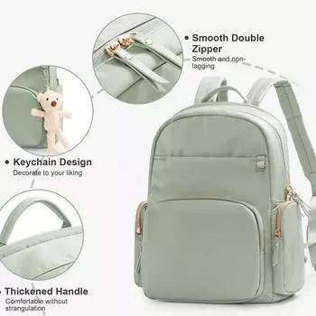 Нейлоновый женский мини-рюкзак, модные студенческие сумки, женский противоугонный рюкзак для ноутбука с несколькими карманами, корейский дизайнер, маленькая сумка