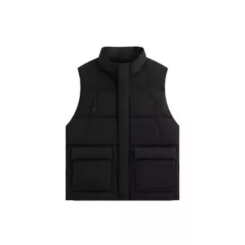 Нейлоновый жилет миди Kith Wrinkle, черная верхняя одежда унисекс KHM010394-001 M