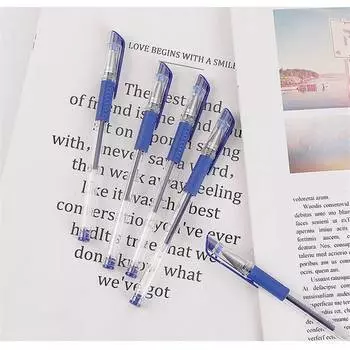 Нейтральная ручка Студенческая гелевая ручка Канцелярские черные чернила 0,5 мм Специальные чернила Гелевые черные 14.5cm