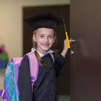 Нейтральная выпускная кепка для взрослых и детей с кисточкой для средней школы One Size