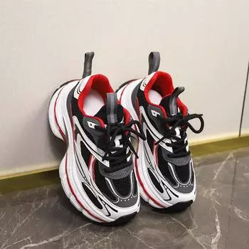 Нейтральные большие размеры женские кроссовки на платформе со шнуровкой разноцветные женские туфли мужские увеличение на 10 см повседневные Zapatillas De Mujer 35 красный