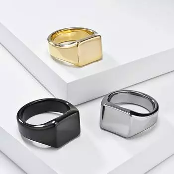 Нейтральные простые геометрические полированные вольфрамовые кольца для мужчин и женщин, модные вольфрамовые ювелирные кольца 7#