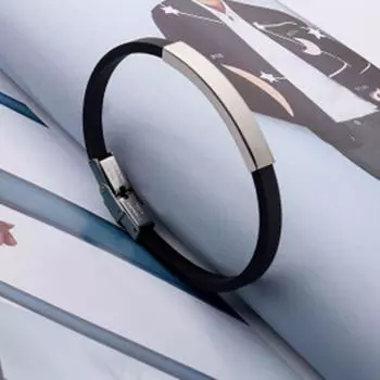 Нейтральный бутик модный браслет персонализированный спортивный титановый силиконовый стальной браслет