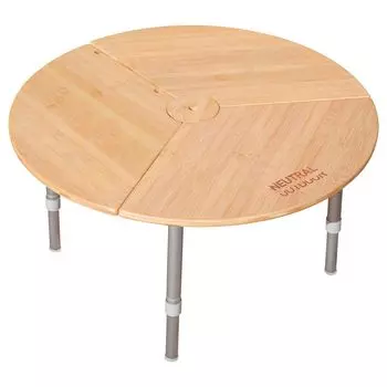 НЕЙТРАЛЬНЫЙ УЛИЧНЫЙ палаточный стол с одной стойкой, низкий столик для кемпинга, уличный низкий столик, ширина 65 см, круглый стол из бамбука, плавная регулировка высоты