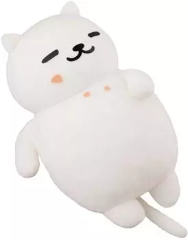 Neko Atsume Big Stuffed Toy 32cm ~Manzoku-san~ белый