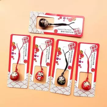 Neko Подвеска для телефона с водяными колокольчиками DIY Брелки Брелок Lucky Cat Брелки Подвеска с колокольчиками Япония Дарума