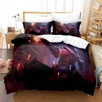Nekopara Bedding Set 3D Print Sexy Girl Duvet Cover Cartoon Anime Bed Cover Set Single Queen King Pillowcase Hot Selling Custom US Queen(228x228cm)