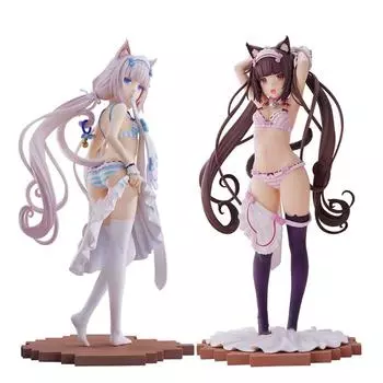 Nekopara Chocola Аниме Фигурка Nekopara Vanilla Dress Up Time Фигурка Коллекция Модель Кукла Игрушки Подарок