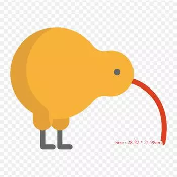 Нелетающая птица 2 Термопереносная печать виниловые нашивки наклейки для одежды аппликации своими руками моющиеся нашивки